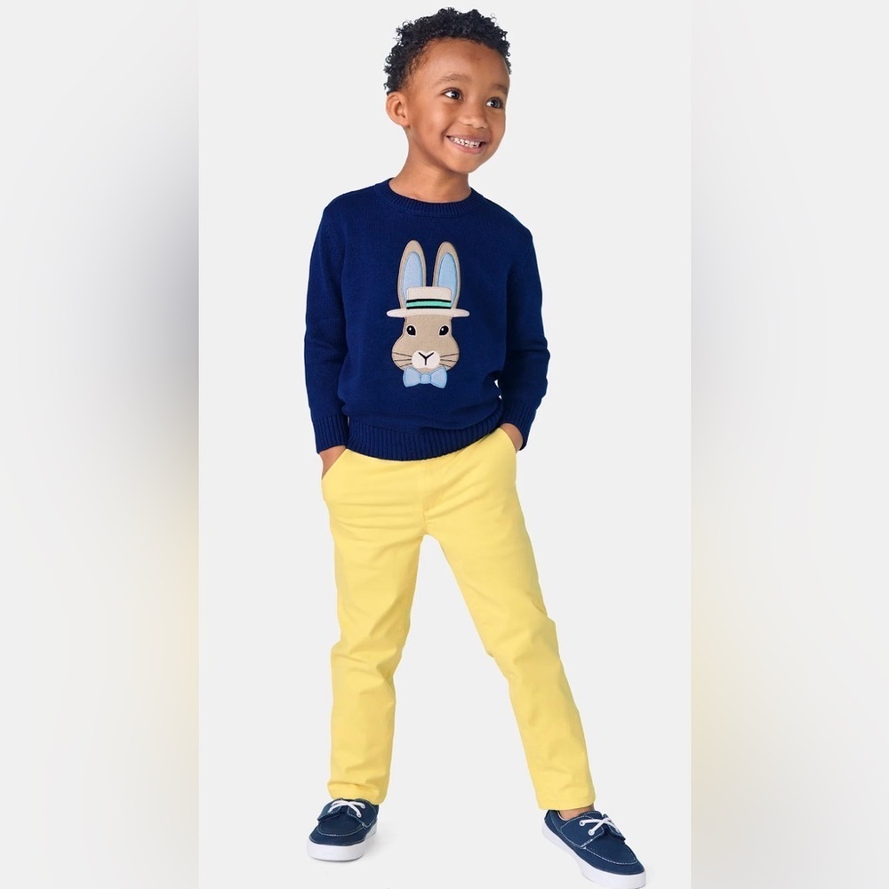 Gymboree Boys Embroidered Bunny Sweater - Spring Celebrations